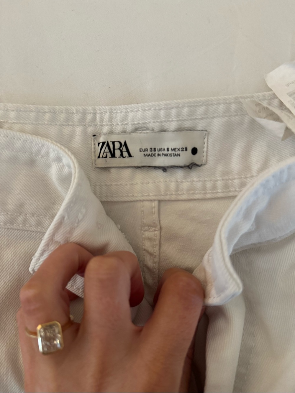 Zara Marine Jeans | White | 6 - Picture 5 of 6